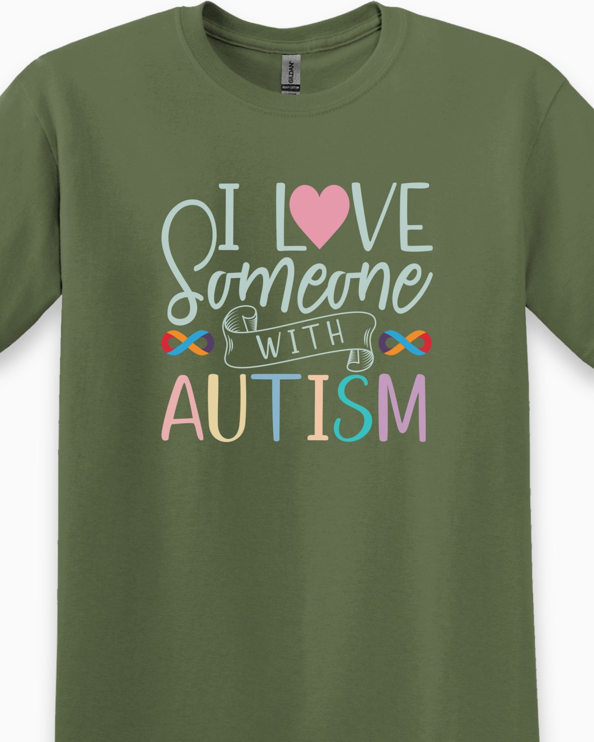I Love Someone With Autism Tee-Neurodiversity, ADHD & Autism Awareness & Acceptance T-Shirt by Daily Bloom