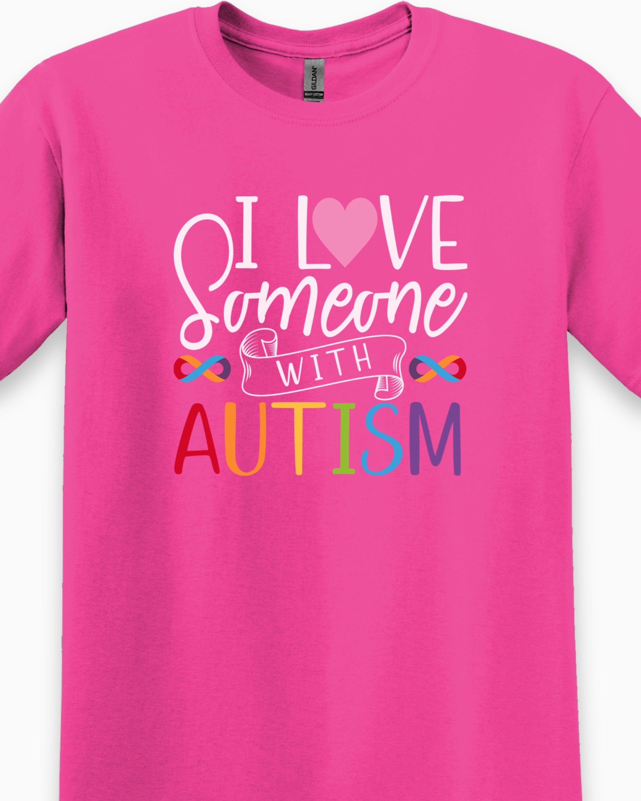 I Love Someone With Autism Tee-Neurodiversity, ADHD & Autism Awareness & Acceptance T-Shirt by Daily Bloom