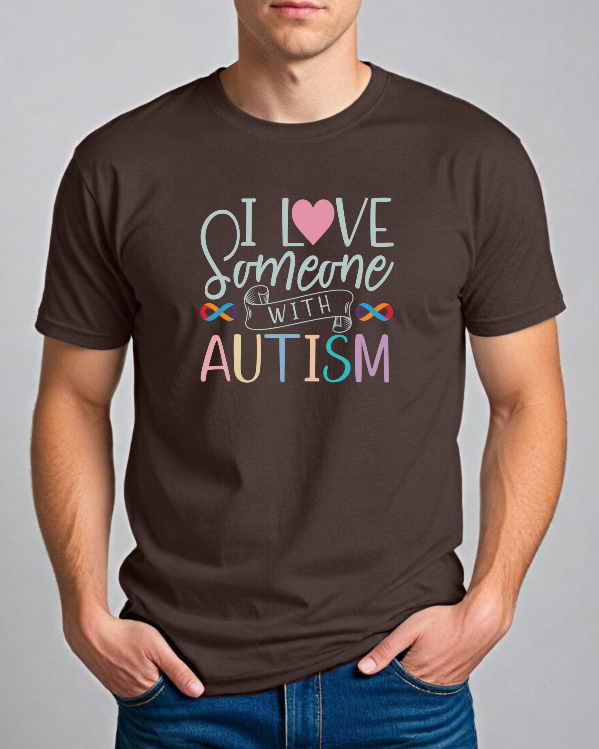 I Love Someone With Autism Tee-Neurodiversity, ADHD & Autism Awareness & Acceptance T-Shirt by Daily Bloom