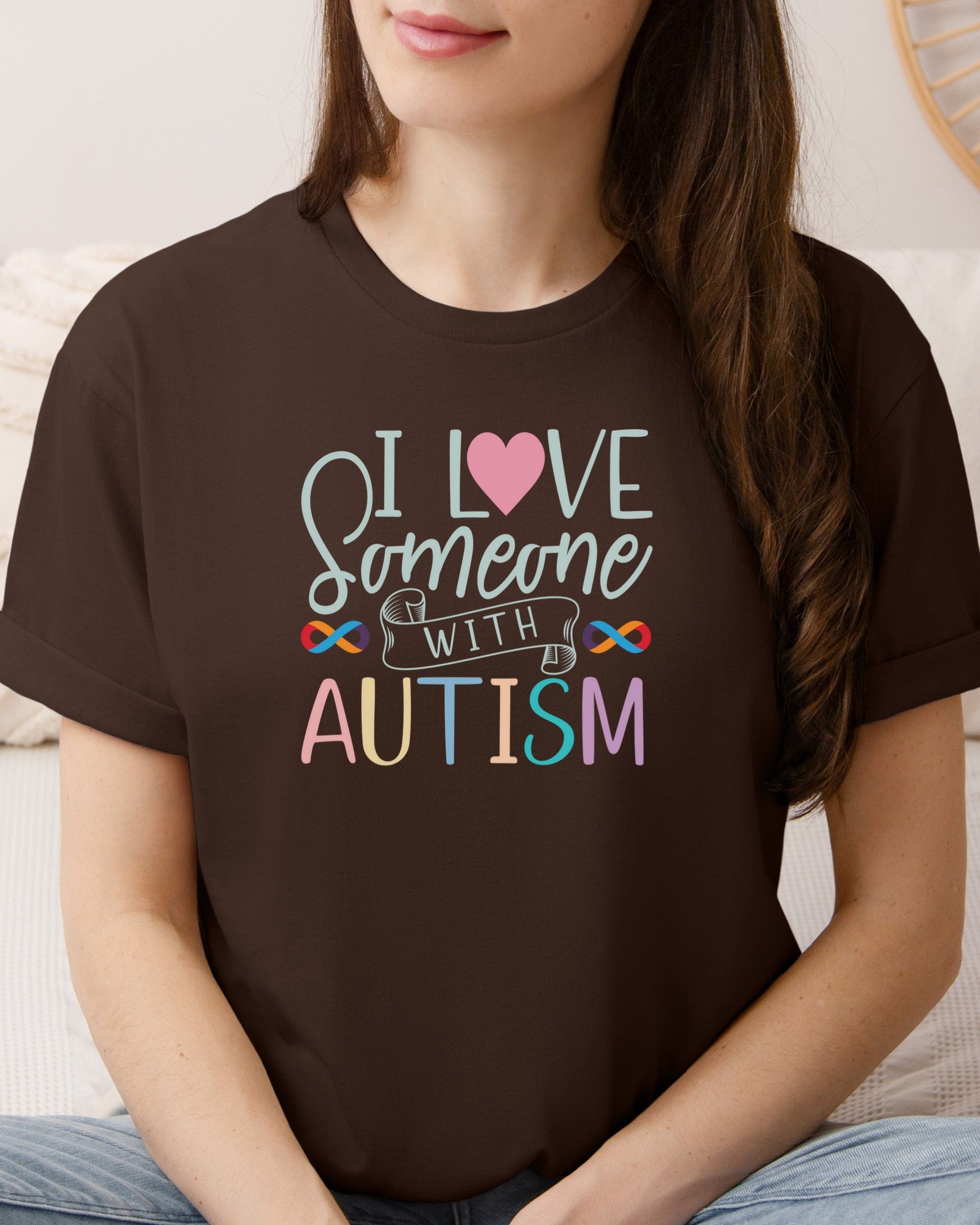 I Love Someone With Autism Tee-Neurodiversity, ADHD & Autism Awareness & Acceptance T-Shirt by Daily Bloom