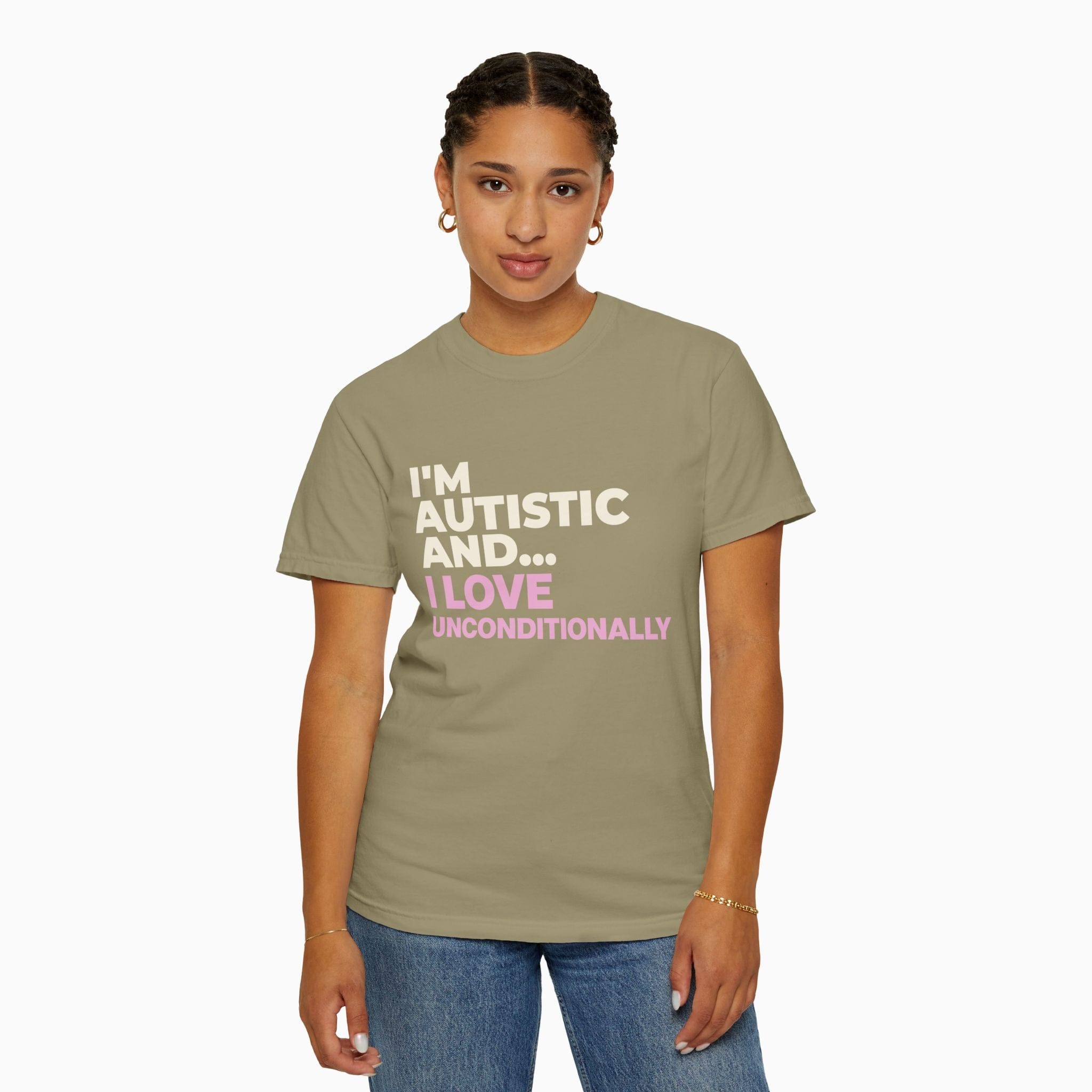 Autism T-Shirt By Daily Bloom I'm Autistic and I Love Unconditionally Comfort Colors Tee