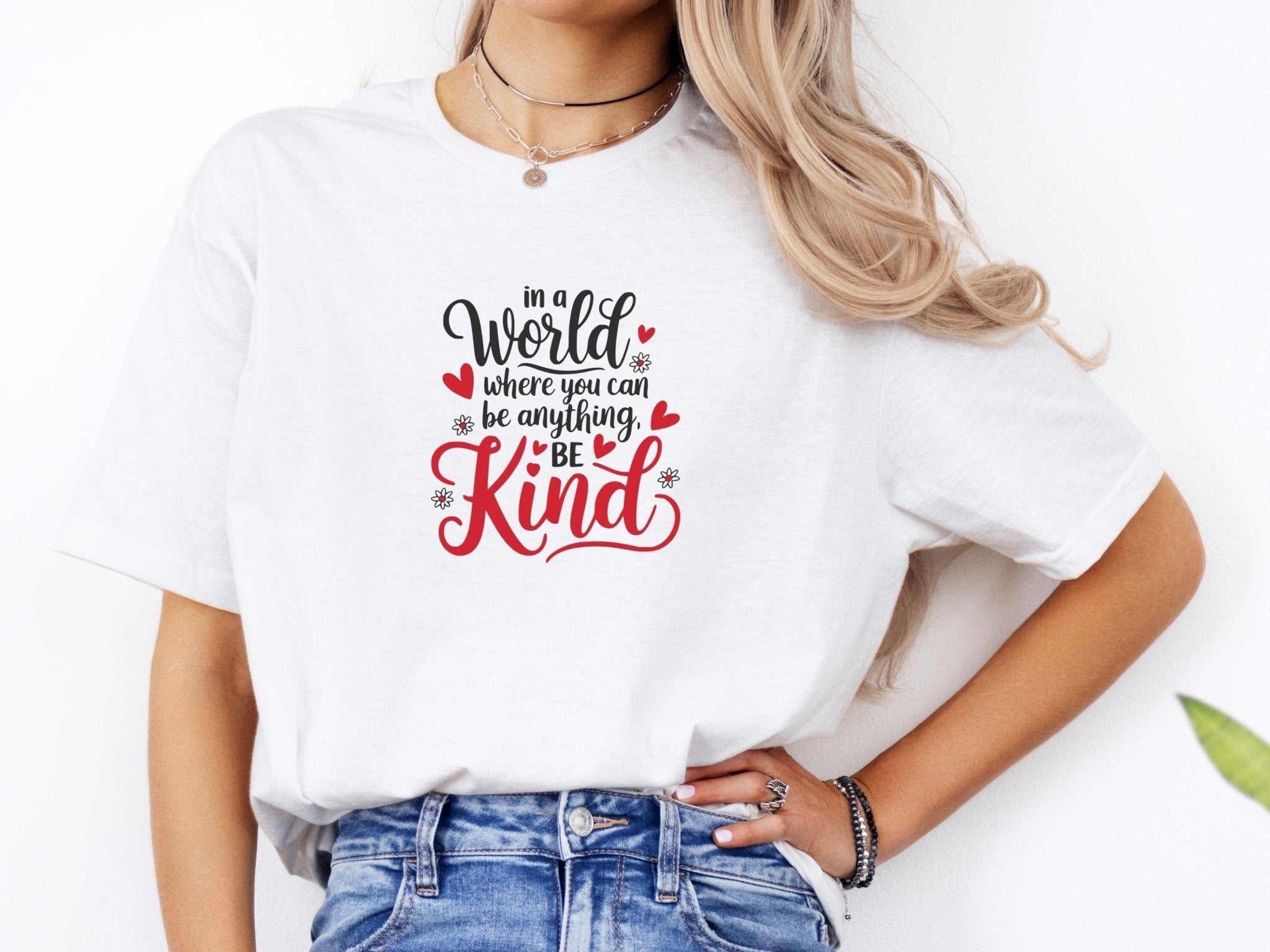 Autism T-Shirt - In A World Where You Can Be Anything Be Kind Tee - Daily Bloom