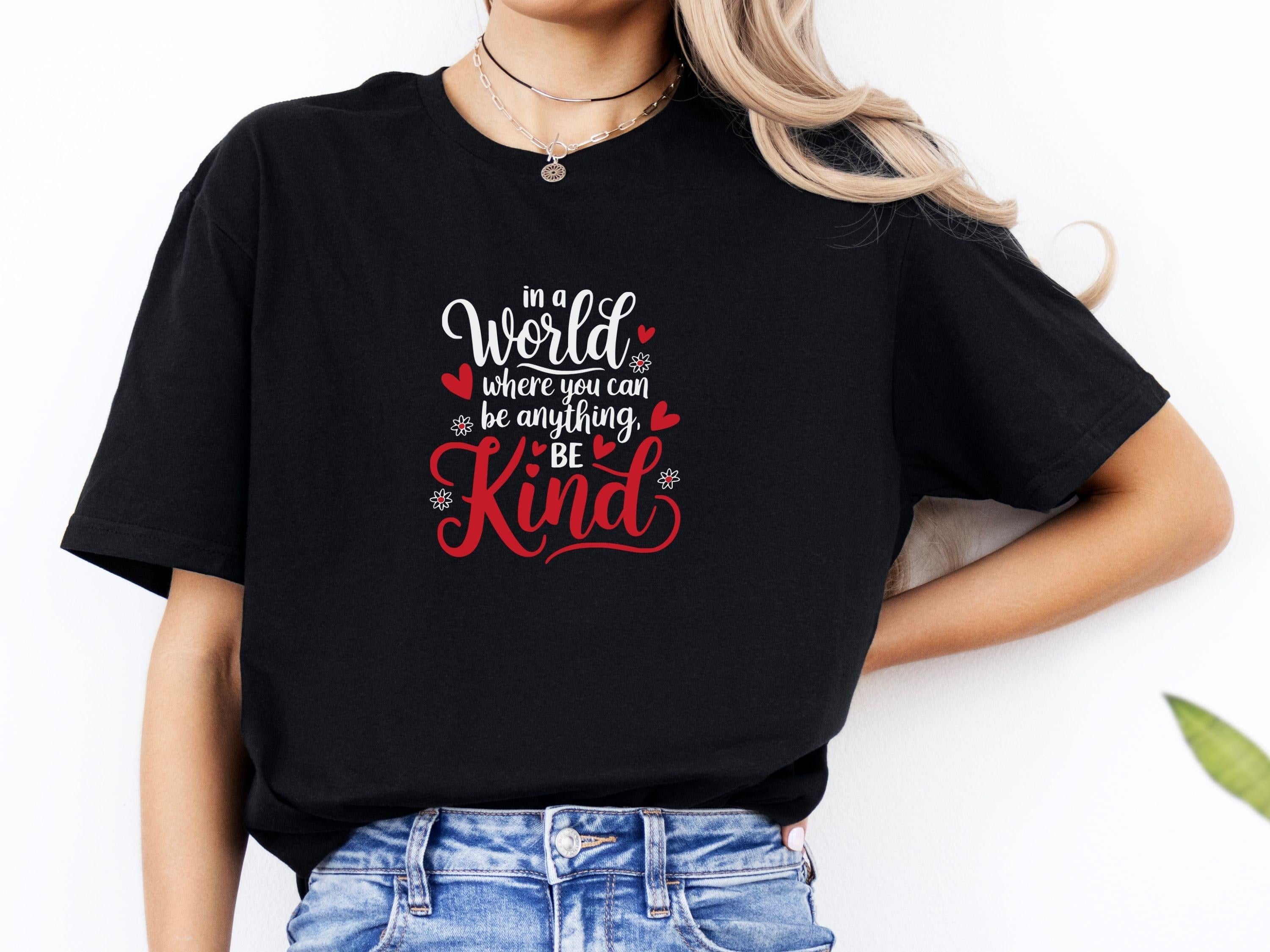 In A World Where You Can Be Anything Be Kind Tee-Neurodiversity, ADHD & Autism Awareness & Acceptance T-Shirt by Daily Bloom