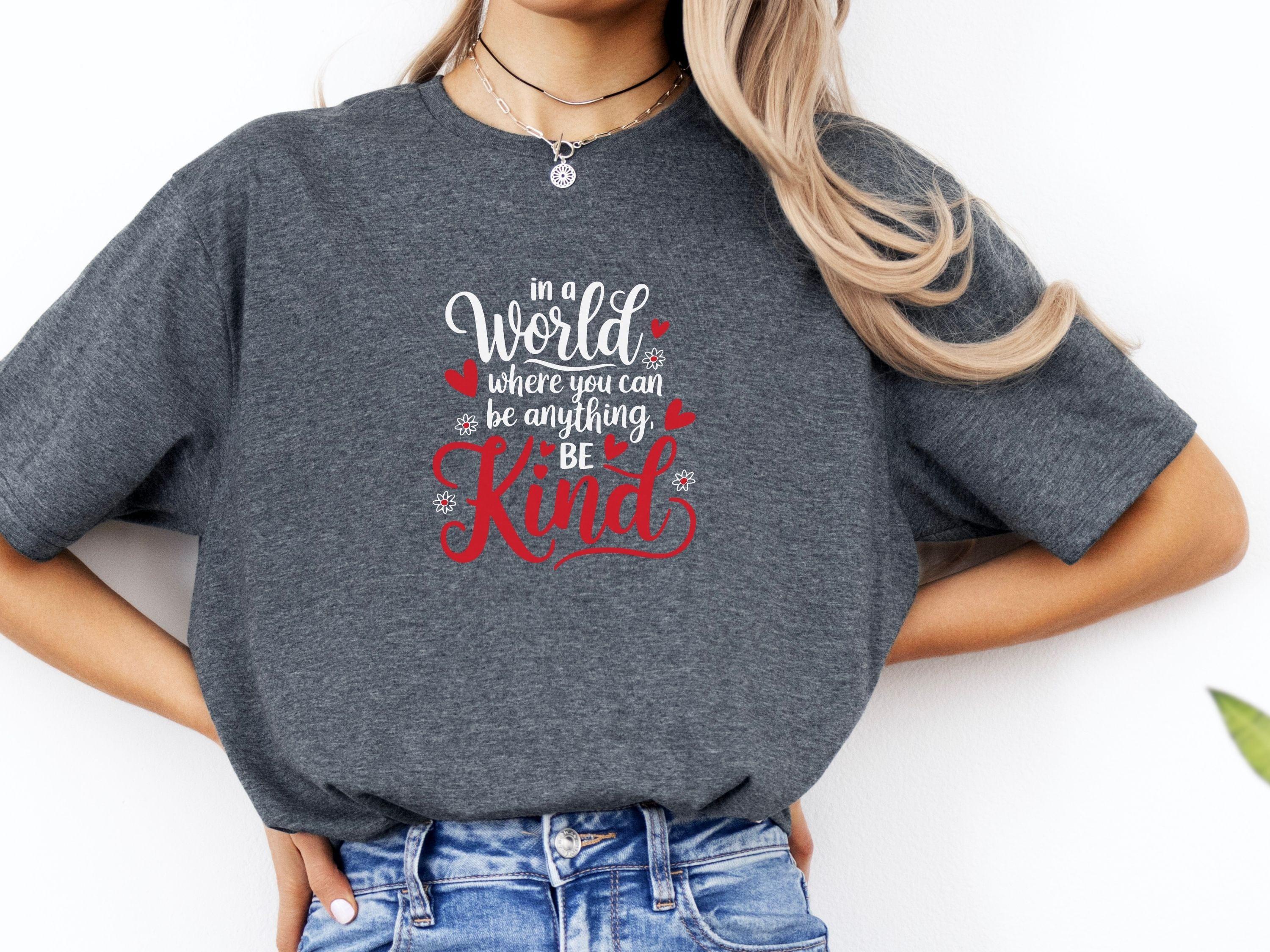 In A World Where You Can Be Anything Be Kind Tee-Neurodiversity, ADHD & Autism Awareness & Acceptance T-Shirt by Daily Bloom