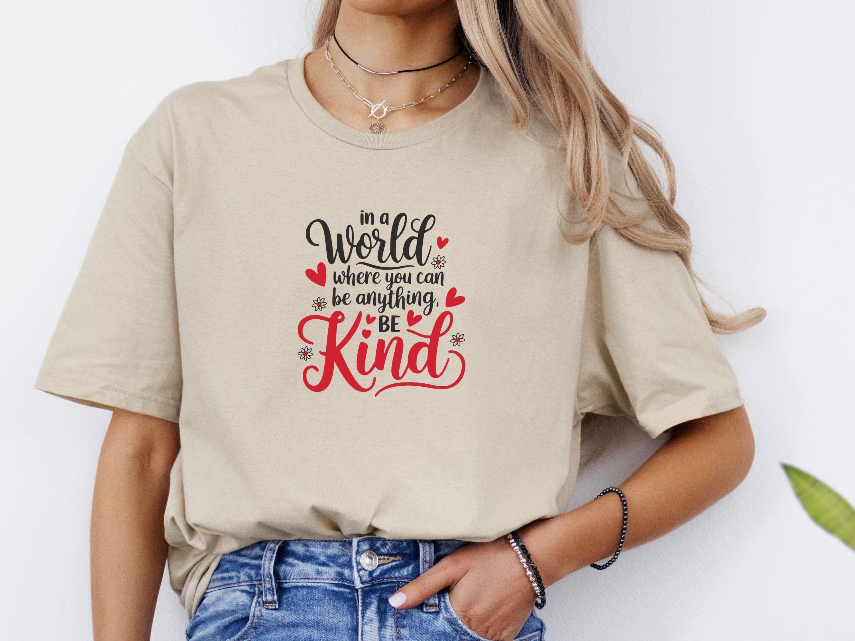 In A World Where You Can Be Anything Be Kind Tee-Neurodiversity, ADHD & Autism Awareness & Acceptance T-Shirt by Daily Bloom