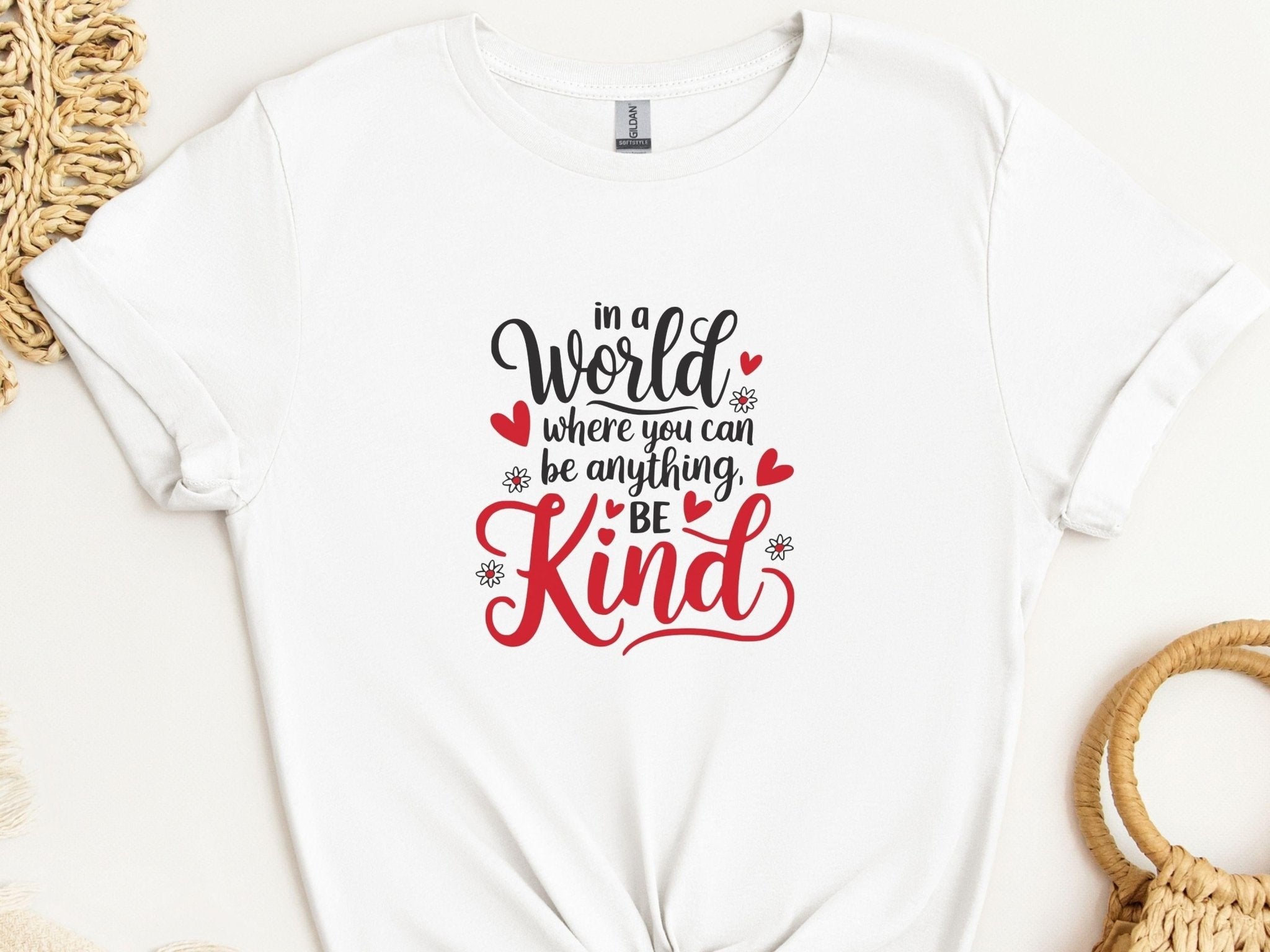 Autism T-Shirt - In A World Where You Can Be Anything Be Kind Tee - Daily Bloom