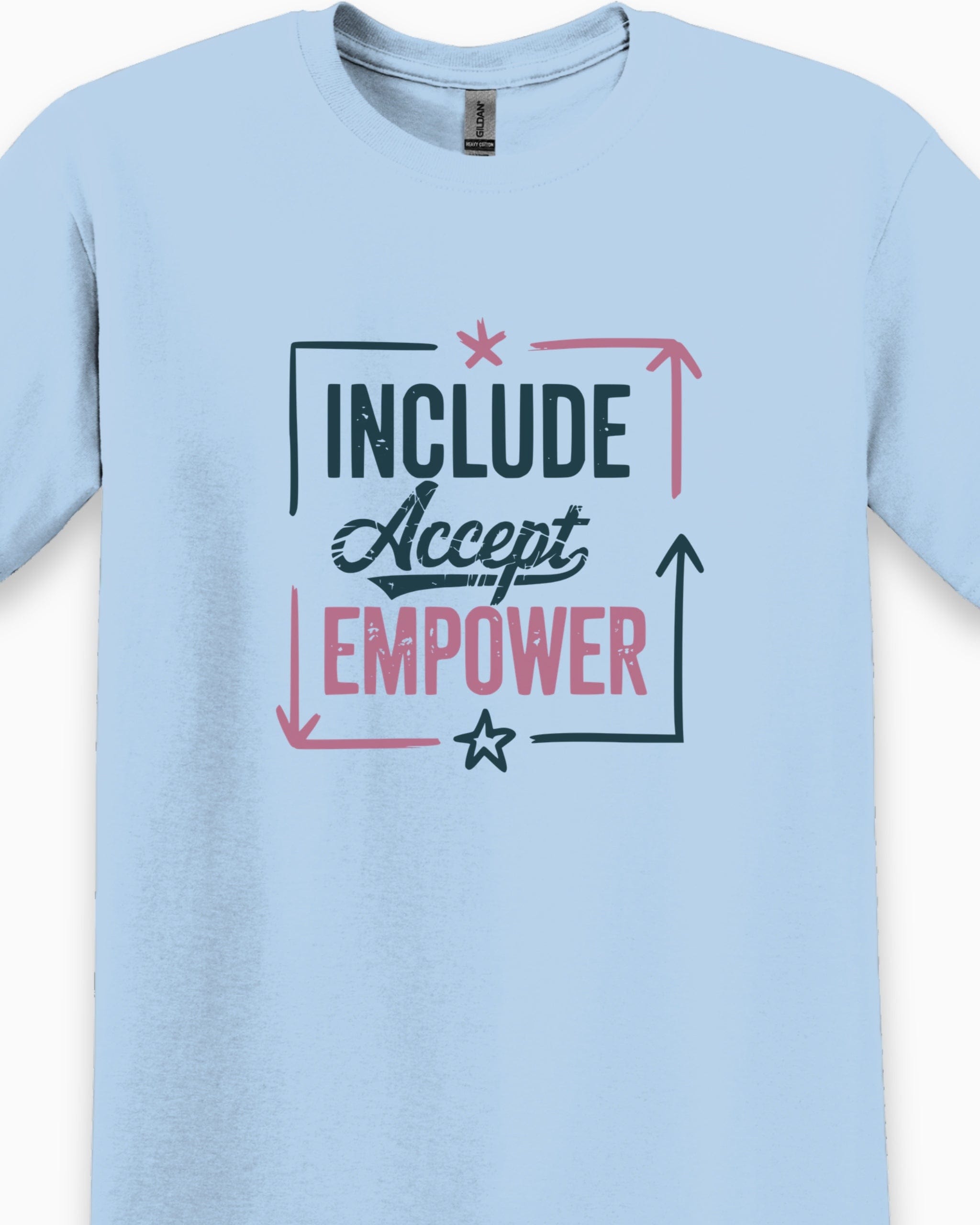 Include Accept Empower Tee-Neurodiversity, ADHD & Autism Awareness & Acceptance T-Shirt by Daily Bloom