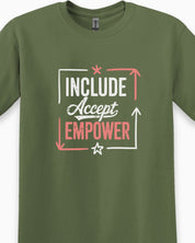 Include Accept Empower Tee-Neurodiversity, ADHD & Autism Awareness & Acceptance T-Shirt by Daily Bloom