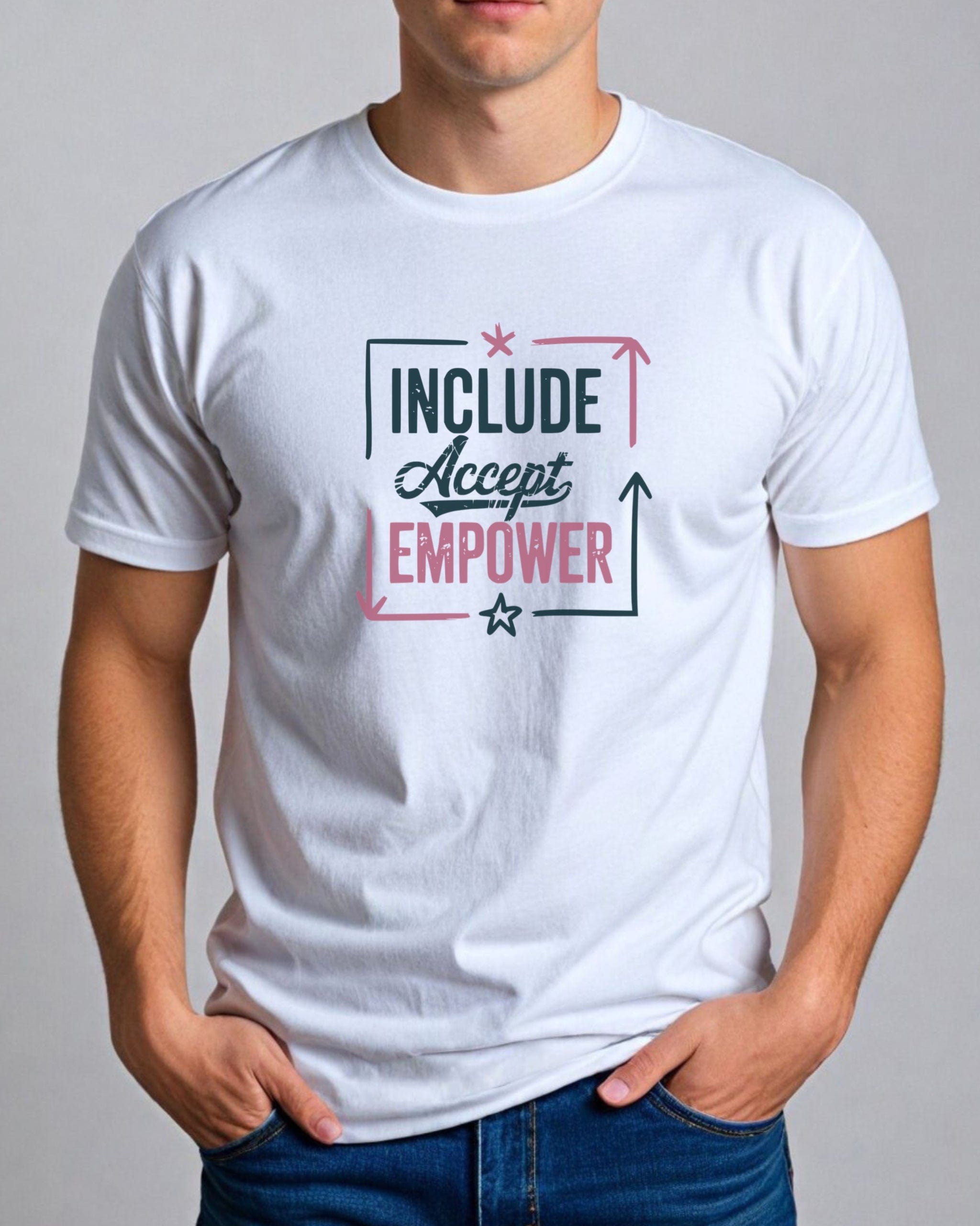 Include Accept Empower Tee-Neurodiversity, ADHD & Autism Awareness & Acceptance T-Shirt by Daily Bloom