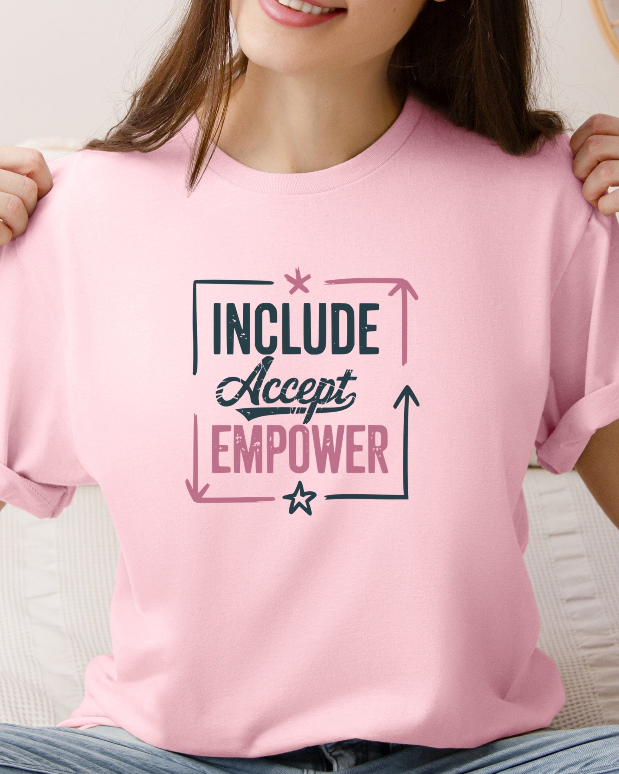 Include Accept Empower Tee-Neurodiversity, ADHD & Autism Awareness & Acceptance T-Shirt by Daily Bloom