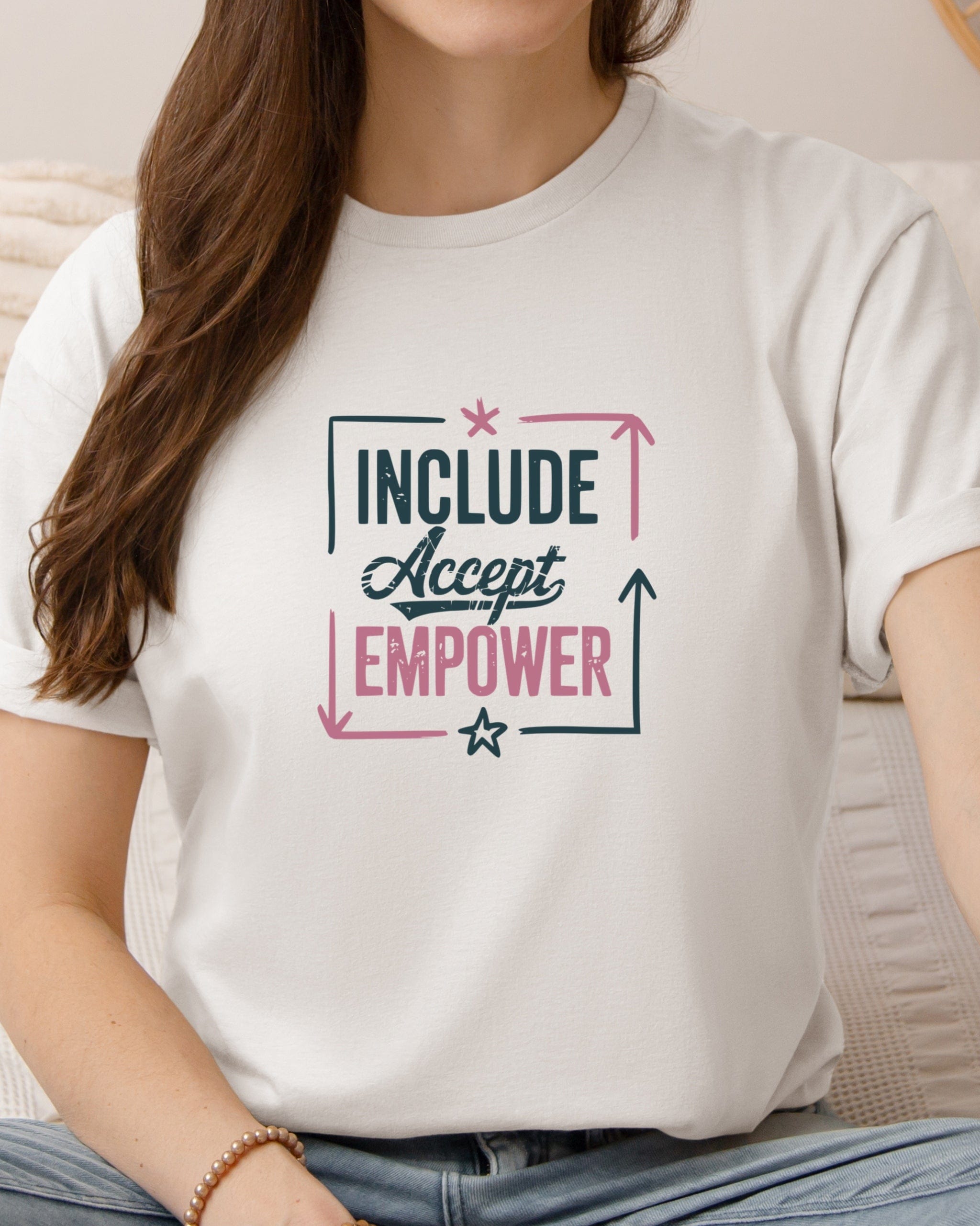 Include Accept Empower Tee-Neurodiversity, ADHD & Autism Awareness & Acceptance T-Shirt by Daily Bloom