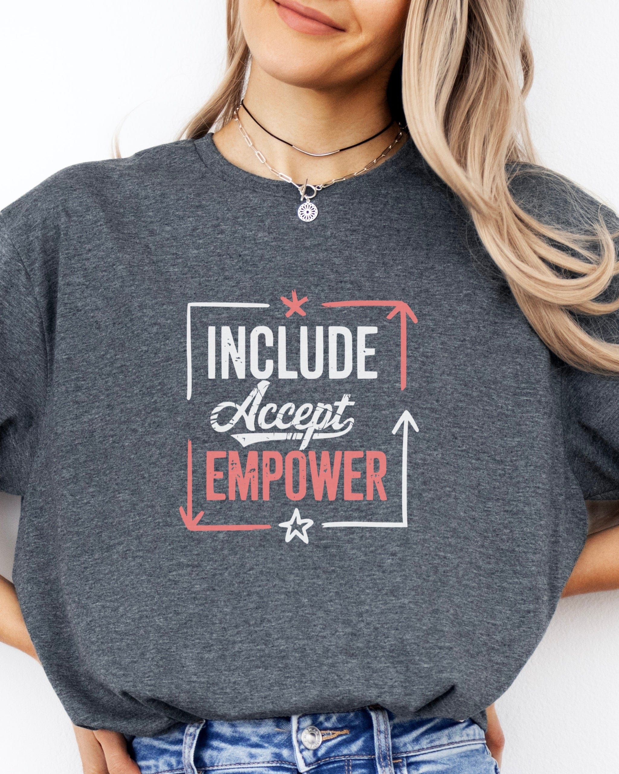 Include Accept Empower Tee-Neurodiversity, ADHD & Autism Awareness & Acceptance T-Shirt by Daily Bloom
