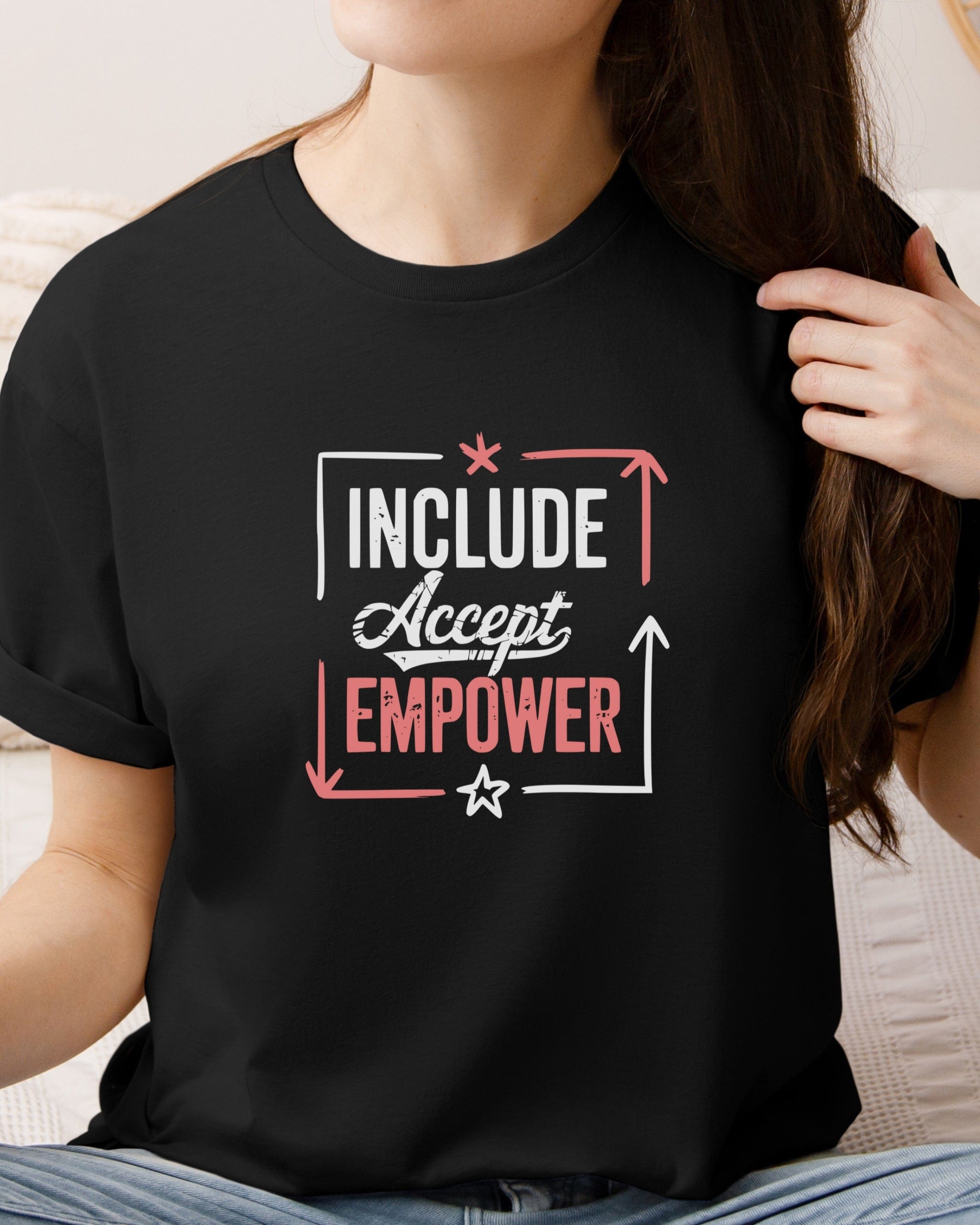 Include Accept Empower Tee-Neurodiversity, ADHD & Autism Awareness & Acceptance T-Shirt by Daily Bloom