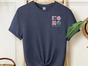 Inclusion Blooms Here Tee-Heather Navy-Neurodiversity, ADHD & Autism Awareness & Acceptance T-Shirt by Daily Bloom