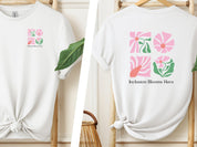Inclusion Blooms Here Tee-White-Neurodiversity, ADHD & Autism Awareness & Acceptance T-Shirt by Daily Bloom