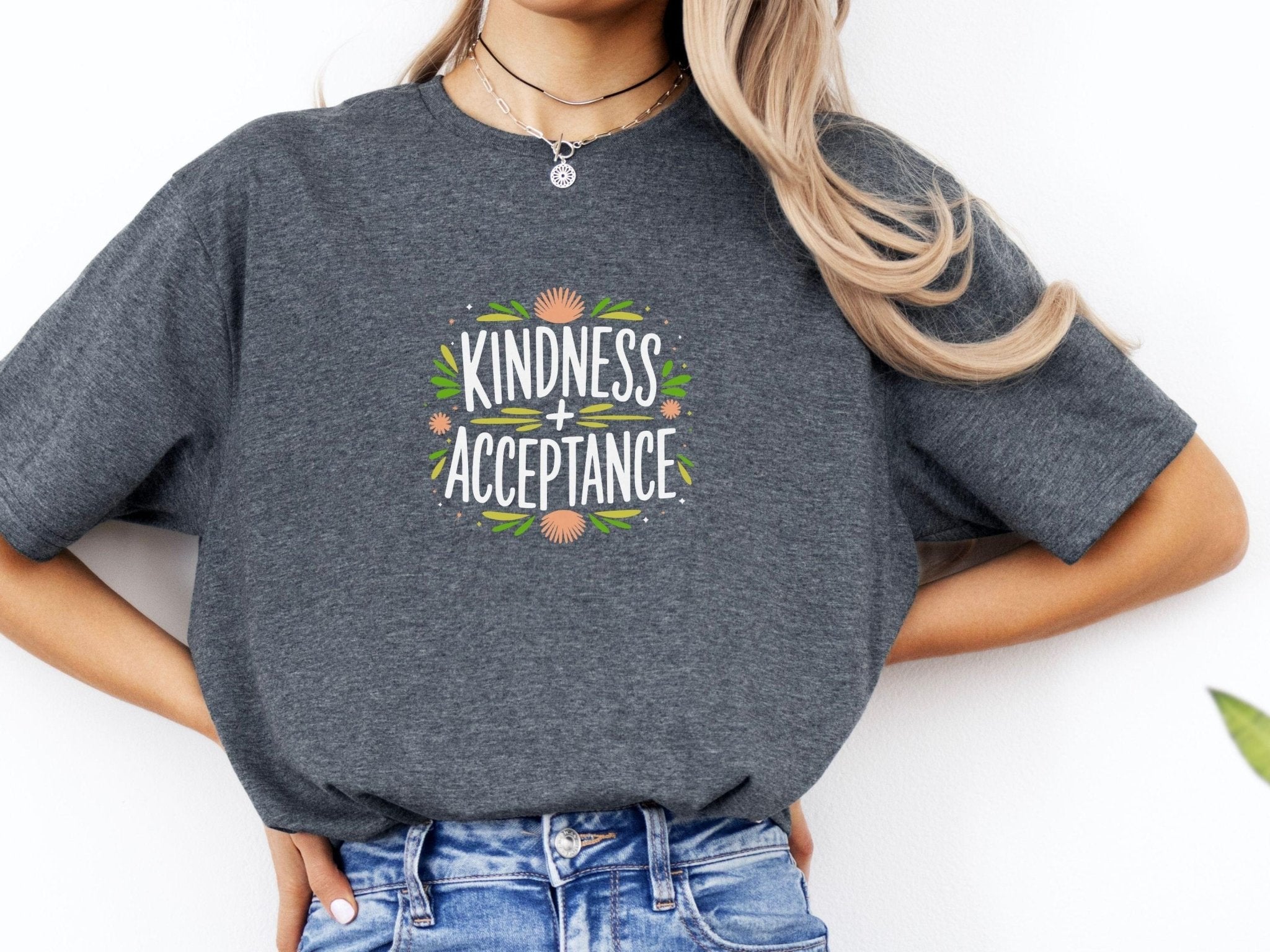 Autism T-Shirt - Kindness + Acceptance Tee - Daily Bloom