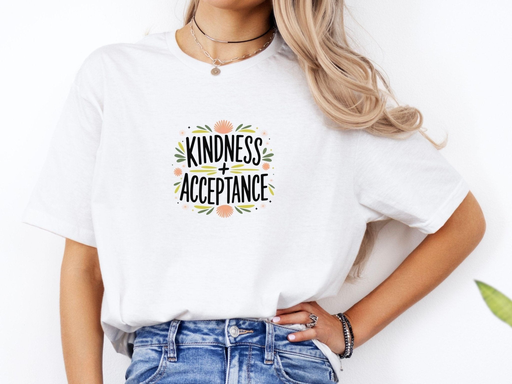 Autism T-Shirt - Kindness + Acceptance Tee - Daily Bloom