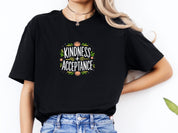 Kindness + Acceptance Tee-Neurodiversity, ADHD & Autism Awareness & Acceptance T-Shirt by Daily Bloom