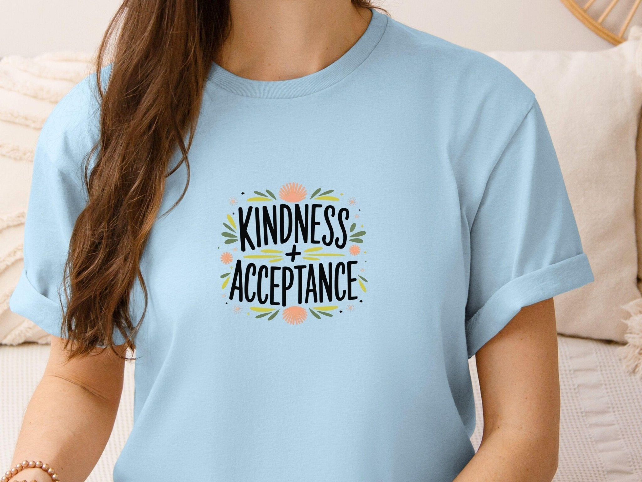 Autism T-Shirt - Kindness + Acceptance Tee - Daily Bloom