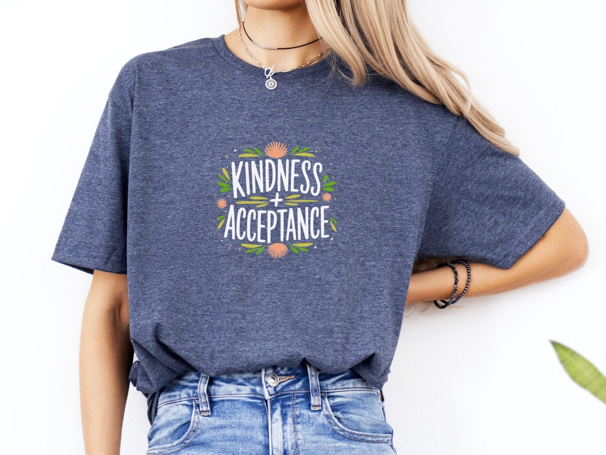 Autism T-Shirt - Kindness + Acceptance Tee - Daily Bloom