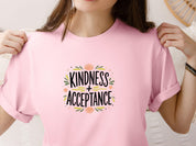 Kindness + Acceptance Tee-Neurodiversity, ADHD & Autism Awareness & Acceptance T-Shirt by Daily Bloom