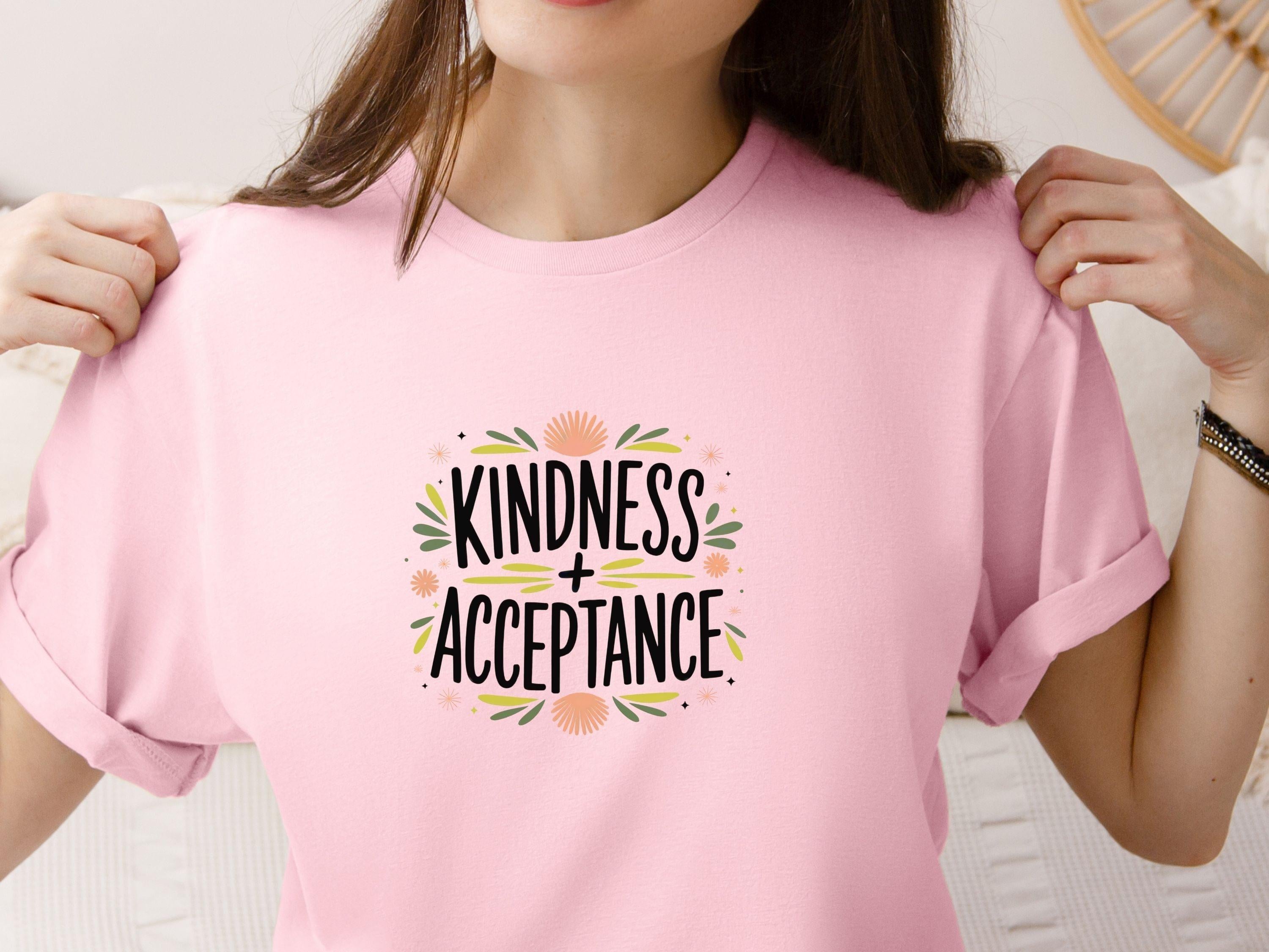 Kindness + Acceptance Tee-Neurodiversity, ADHD & Autism Awareness & Acceptance T-Shirt by Daily Bloom