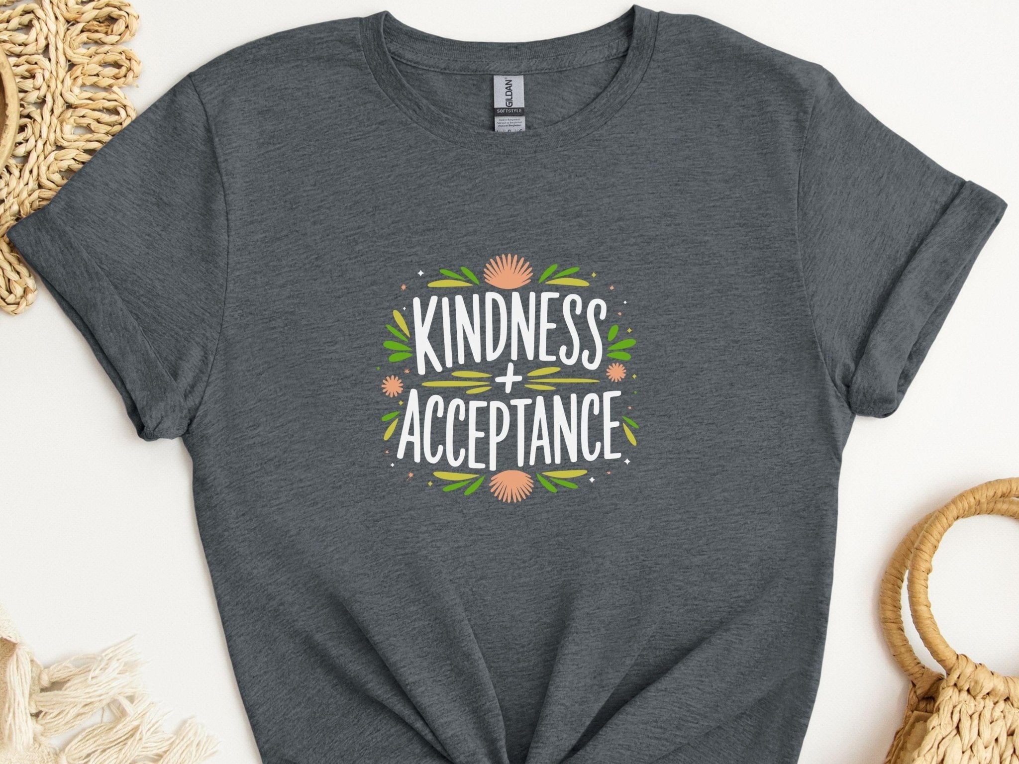Autism T-Shirt - Kindness + Acceptance Tee - Daily Bloom