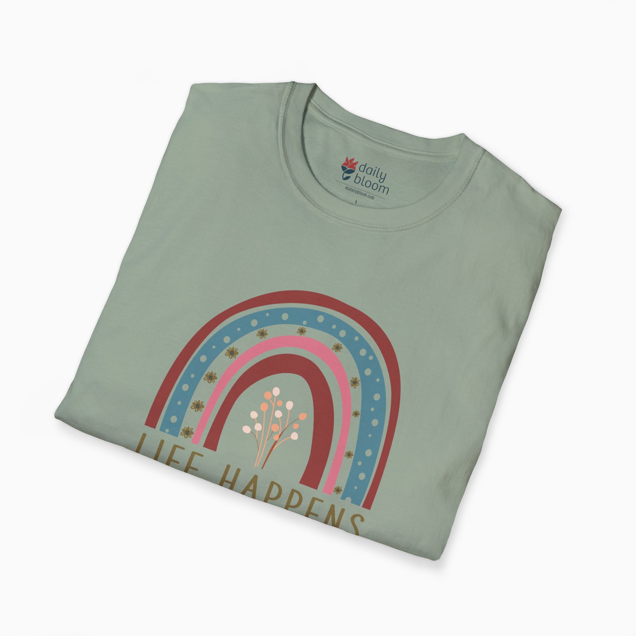 Autism T-Shirt By Daily Bloom Life Happens Visuals Help Tag-Free Tee