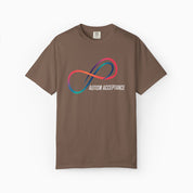 Autism T-Shirt By Daily Bloom Loop of Acceptance Comfort Colors T-Shirt Espresso / S