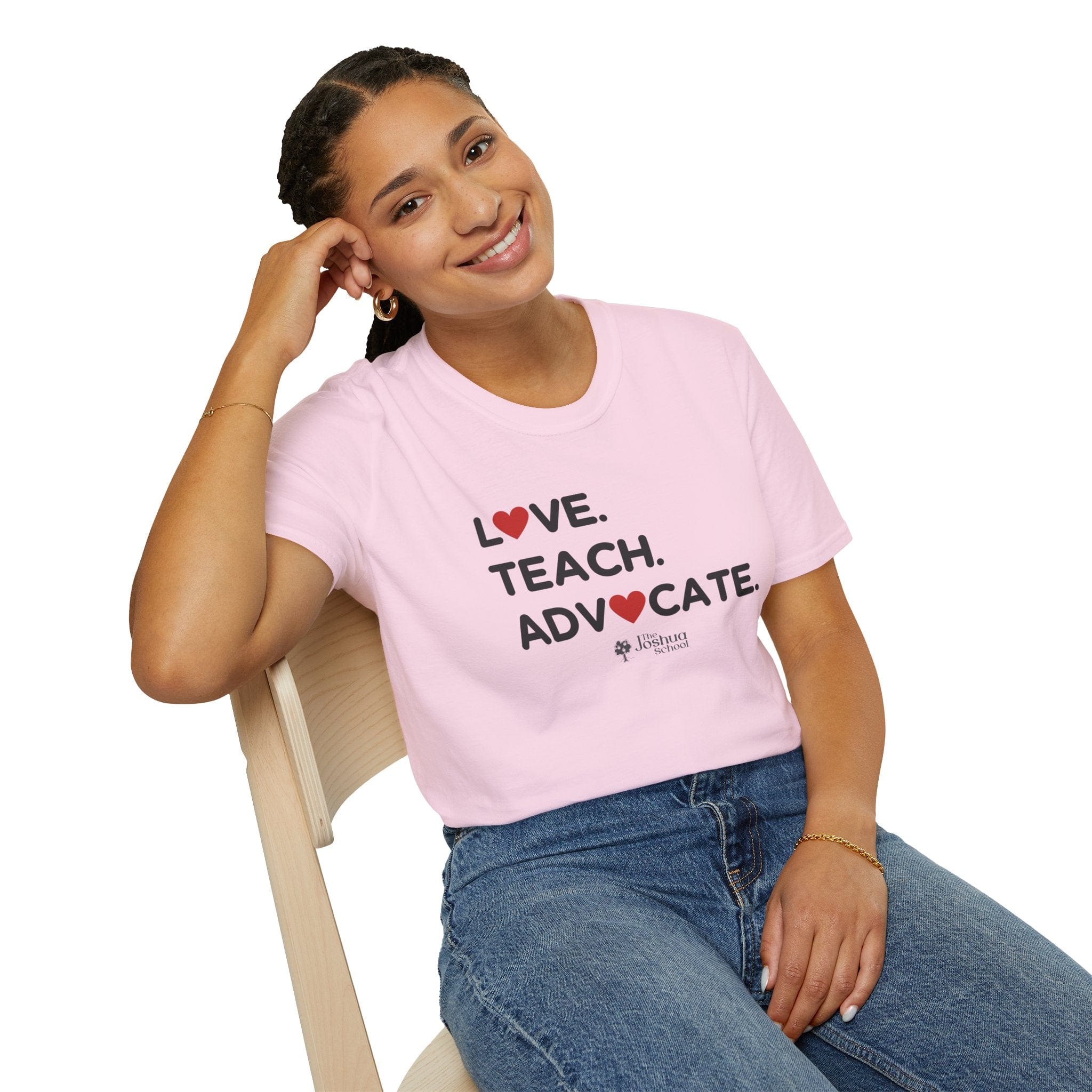 Autism T-Shirt - Love Teach Advocate - Love Hearts Tee - The Joshua School - Daily Bloom