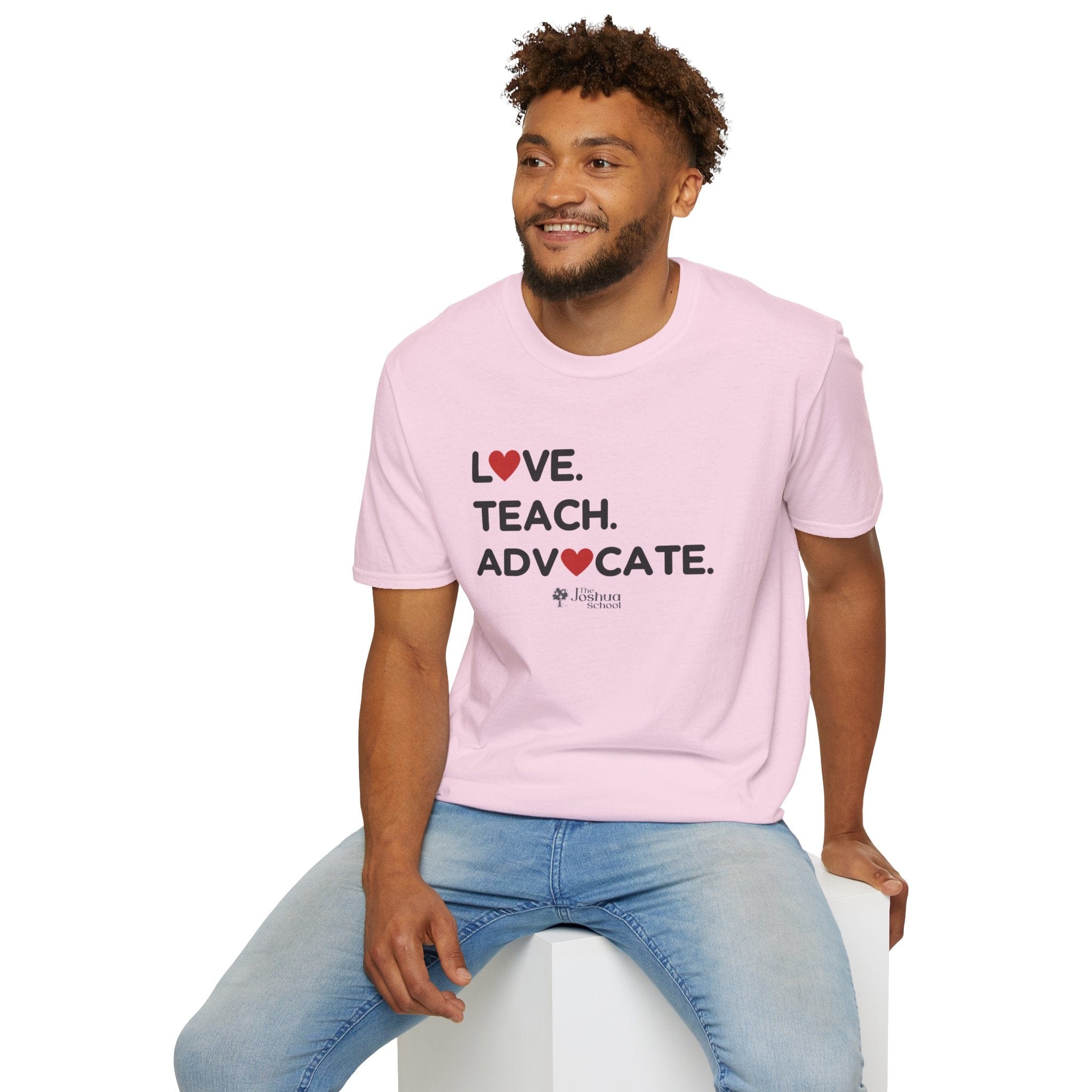 Autism T-Shirt - Love Teach Advocate - Love Hearts Tee - The Joshua School - Daily Bloom