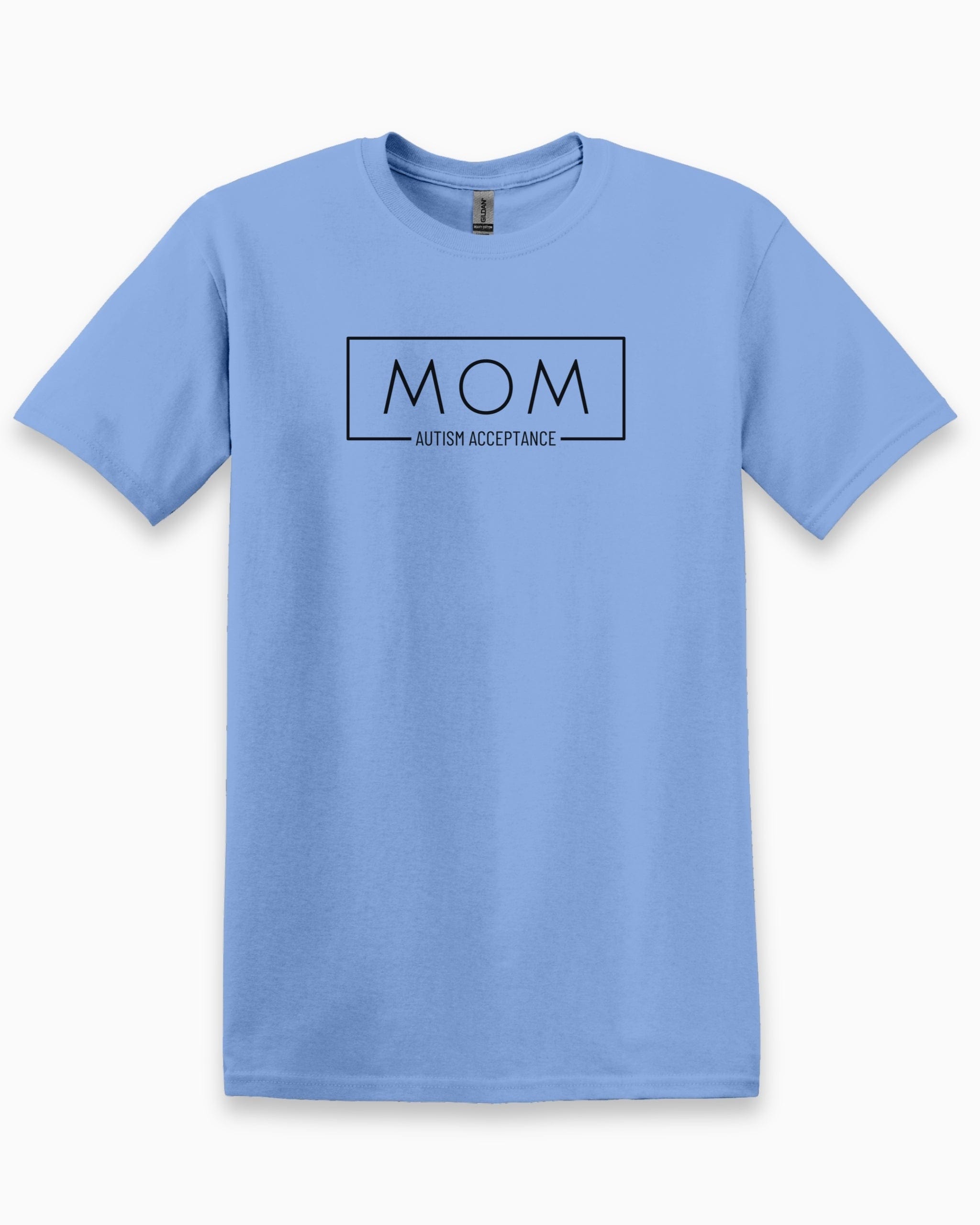 Mom Box Tee-Carolina Blue-Neurodiversity, ADHD & Autism Awareness & Acceptance T-Shirt by Daily Bloom