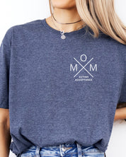 Mom Cross Tee-Neurodiversity, ADHD & Autism Awareness & Acceptance T-Shirt by Daily Bloom