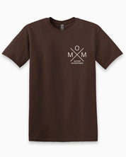 Mom Cross Tee-Dark Chocolate-Neurodiversity, ADHD & Autism Awareness & Acceptance T-Shirt by Daily Bloom