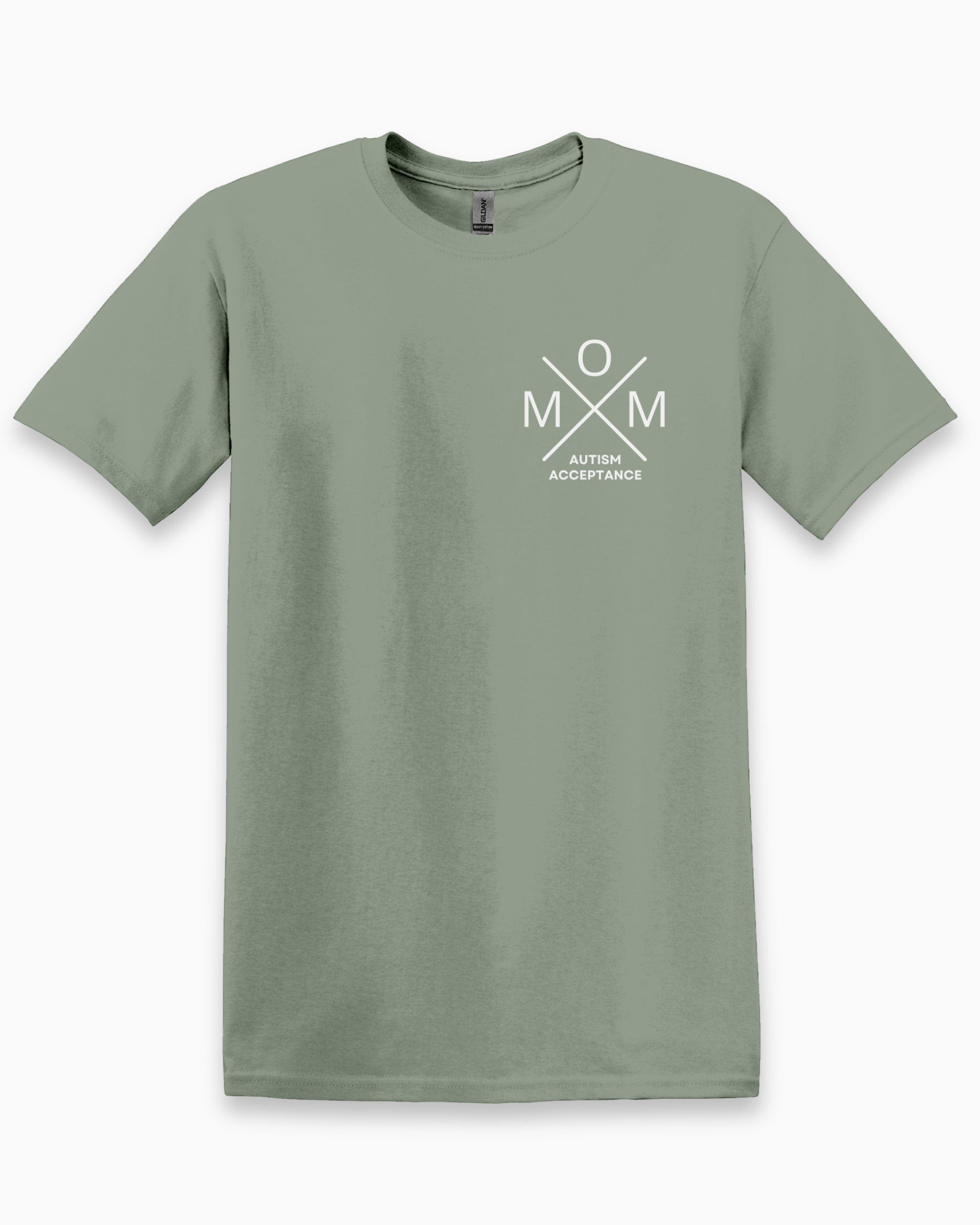 Mom Cross Tee-Sage-Neurodiversity, ADHD & Autism Awareness & Acceptance T-Shirt by Daily Bloom