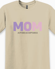 Mom Gradient Tee-Neurodiversity, ADHD & Autism Awareness & Acceptance T-Shirt by Daily Bloom