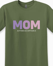 Mom Gradient Tee-Neurodiversity, ADHD & Autism Awareness & Acceptance T-Shirt by Daily Bloom