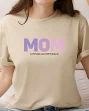 Mom Gradient Tee-Neurodiversity, ADHD & Autism Awareness & Acceptance T-Shirt by Daily Bloom