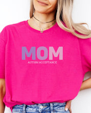 Mom Gradient Tee-Neurodiversity, ADHD & Autism Awareness & Acceptance T-Shirt by Daily Bloom