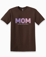 Mom Gradient Tee-Dark Chocolate-Neurodiversity, ADHD & Autism Awareness & Acceptance T-Shirt by Daily Bloom