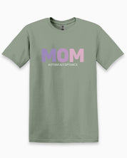 Mom Gradient Tee-Sage-Neurodiversity, ADHD & Autism Awareness & Acceptance T-Shirt by Daily Bloom