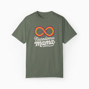 Autism T-Shirt By Daily Bloom Neurodiverse Mama Comfort Colors Tee Moss / S