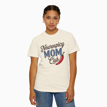 Autism T-Shirt - Neurospicy Mom Club Comfort Colors Tee - Daily Bloom