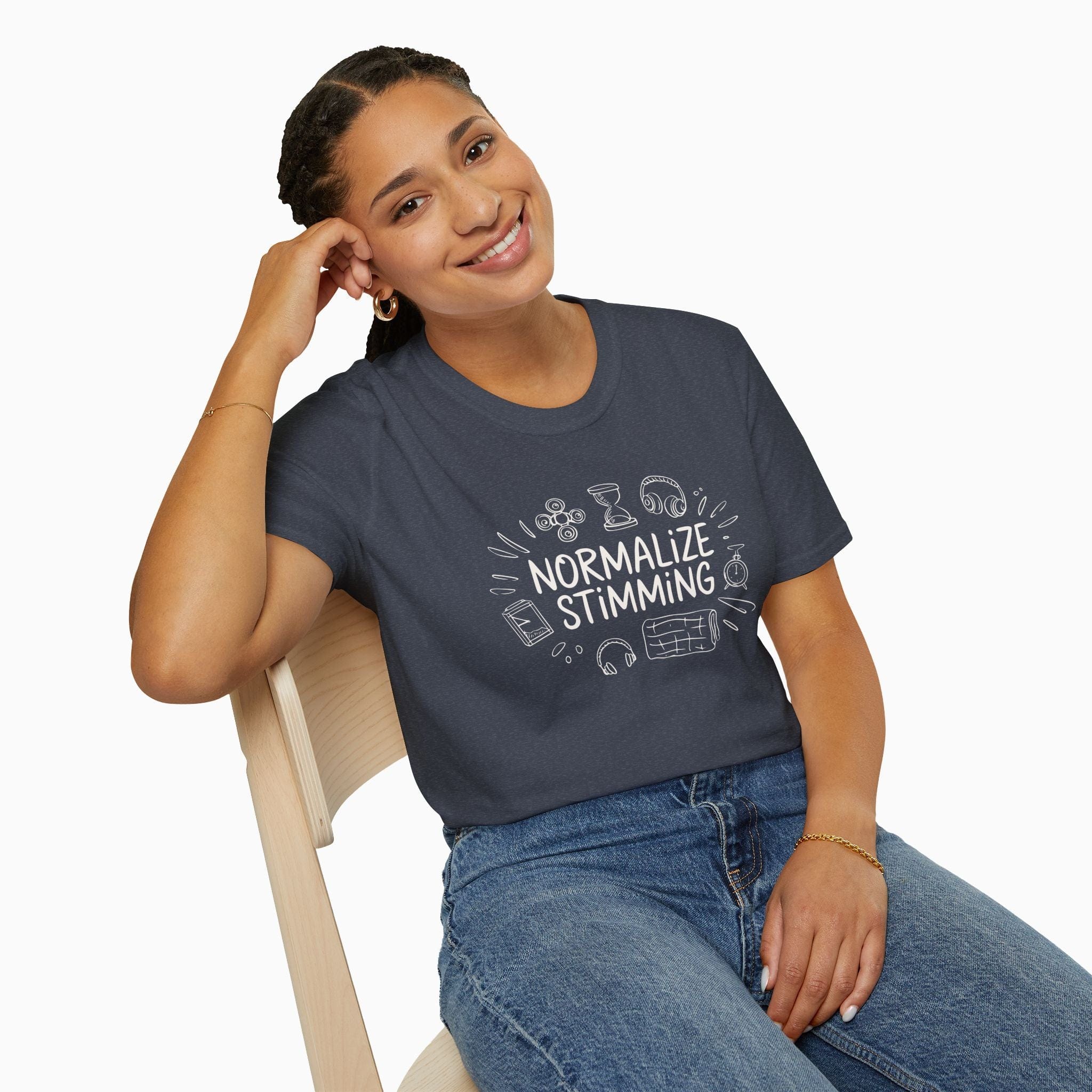 Autism T-Shirt - Normalize Stimming Tag - Free Tee - Daily Bloom