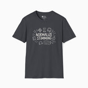 Autism T-Shirt - Normalize Stimming Tag - Free Tee - Daily Bloom