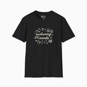 Autism T-Shirt By Daily Bloom Nurturing Minds Tag-Free Tee Black / S