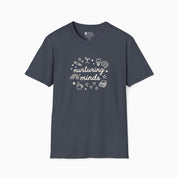 Autism T-Shirt By Daily Bloom Nurturing Minds Tag-Free Tee Heather Navy / S
