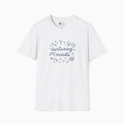 Autism T-Shirt By Daily Bloom Nurturing Minds Tag-Free Tee White / S