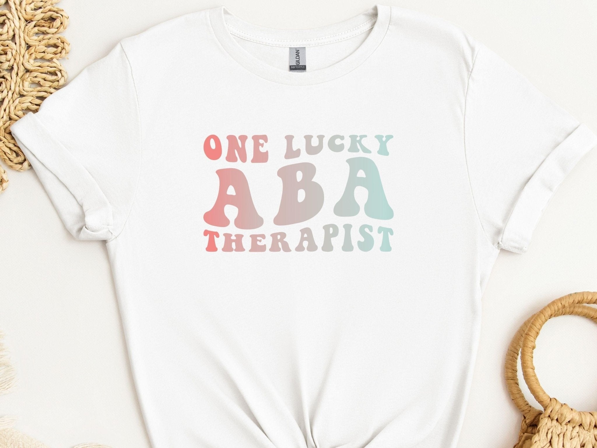 Autism T-Shirt - One Lucky ABA Therapist Tee - Daily Bloom