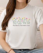Progress over Perfection Tee-Neurodiversity, ADHD & Autism Awareness & Acceptance T-Shirt by Daily Bloom